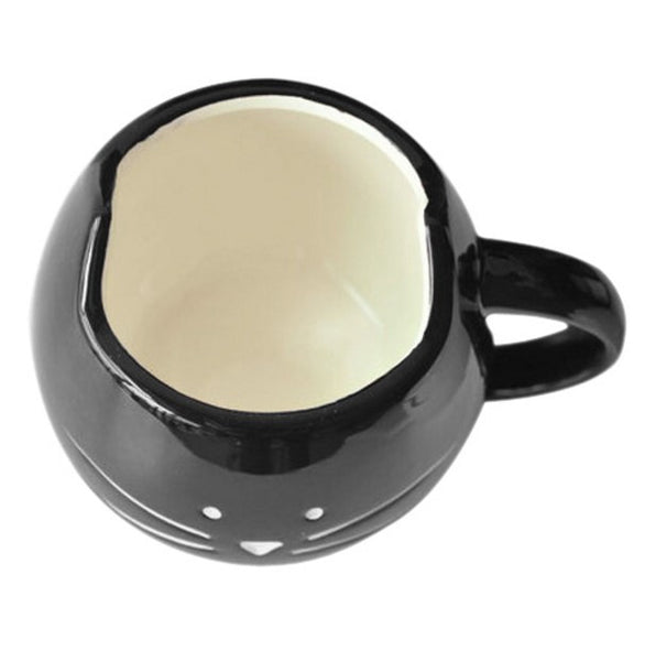 Coffee Cup White Cat Animal Milk Cup