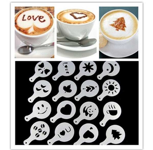 Cappuccino Coffee Barista Stencils Template